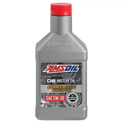 AMSOIL OE 5W-30 100% Synthetic Motor Oil quart bottle